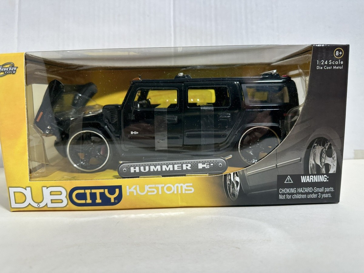 JADA DUB CITY HUMMER H2 BLACK 1:24 DIECAST MODEL #95 | eBay