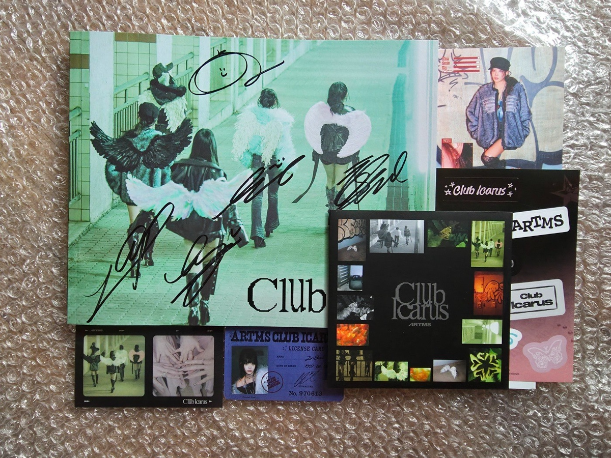 Artms Promo Sticker Club Icarus Album Autographed Hand Signed | eBay