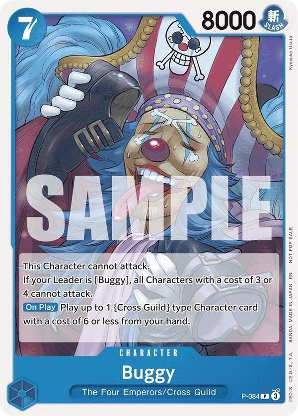 One Piece TCG Buggy P-084 Promo - English - Pre Release OP10 | eBay