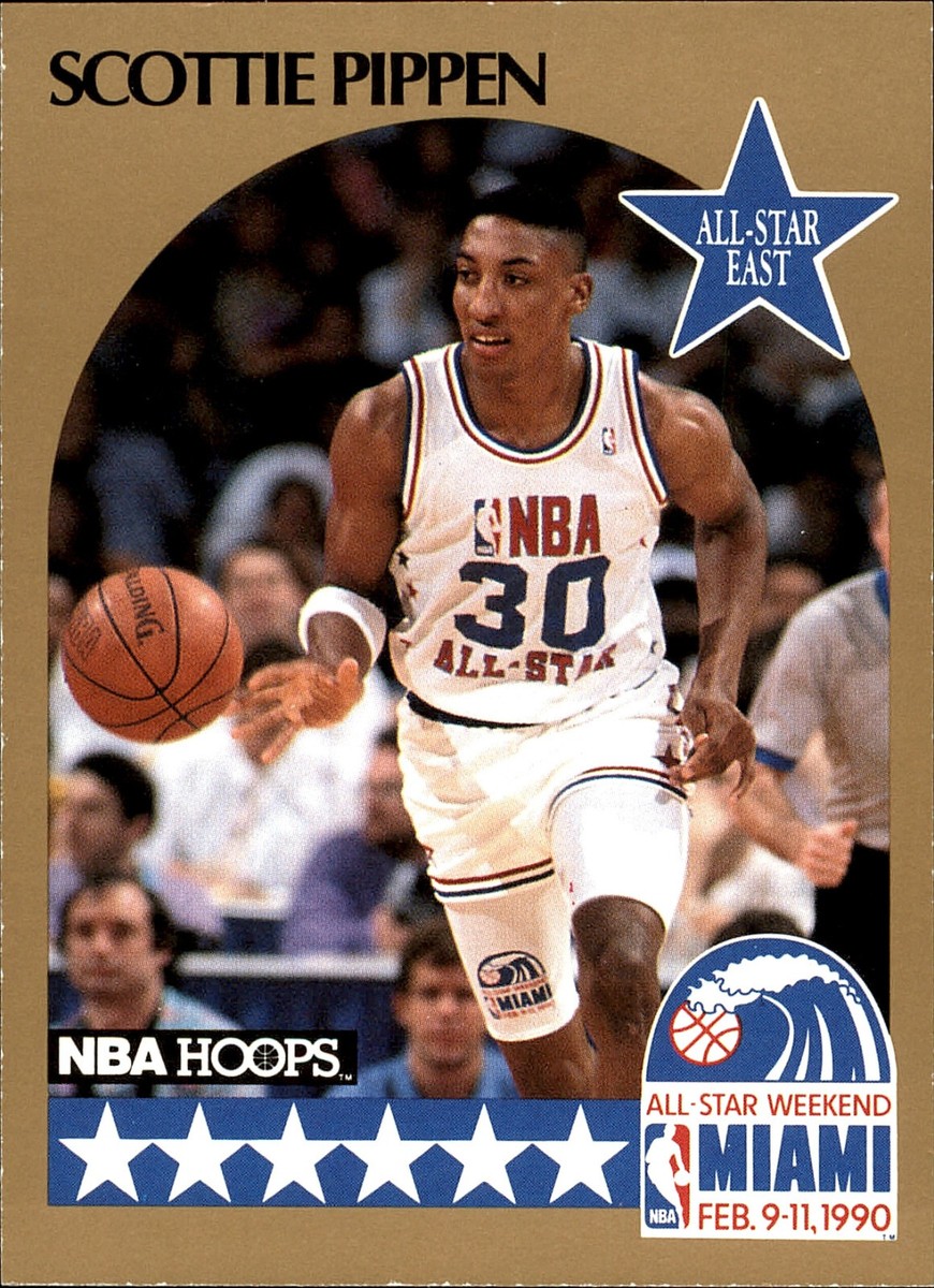 1990-91 NBA Hoops Scottie Pippen #9 All-Star Chicago Bulls HOF