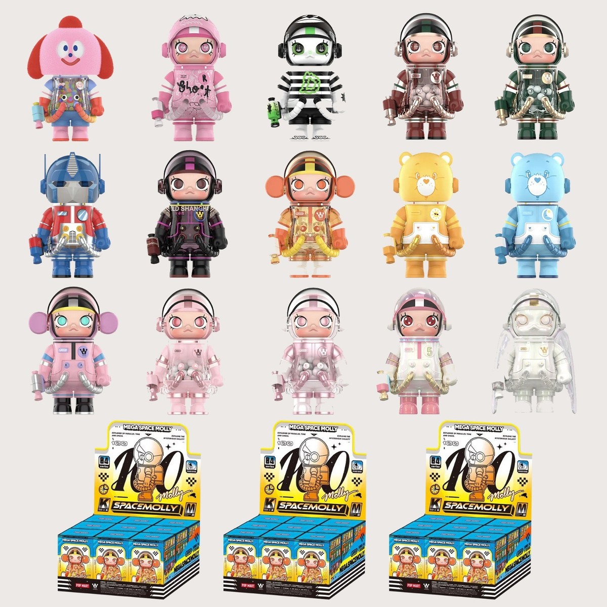 POP MART 100% Mega Space Molly Series 4 Blind Box Confirmed Figure