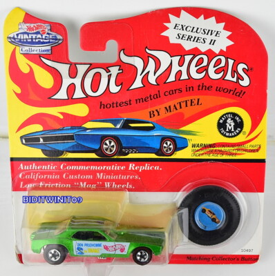 HOT WHEELS REDLINE VINTAGE COLLECTION SNAKE FUNNY CAR GREEN W+ | eBay