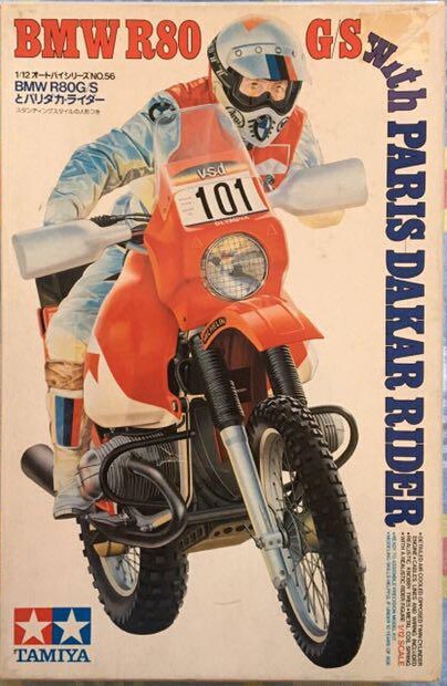 Tamiya Marlboro BMW R80G/S w/Paris-Dakar Rider 1/12 Scale Plastic