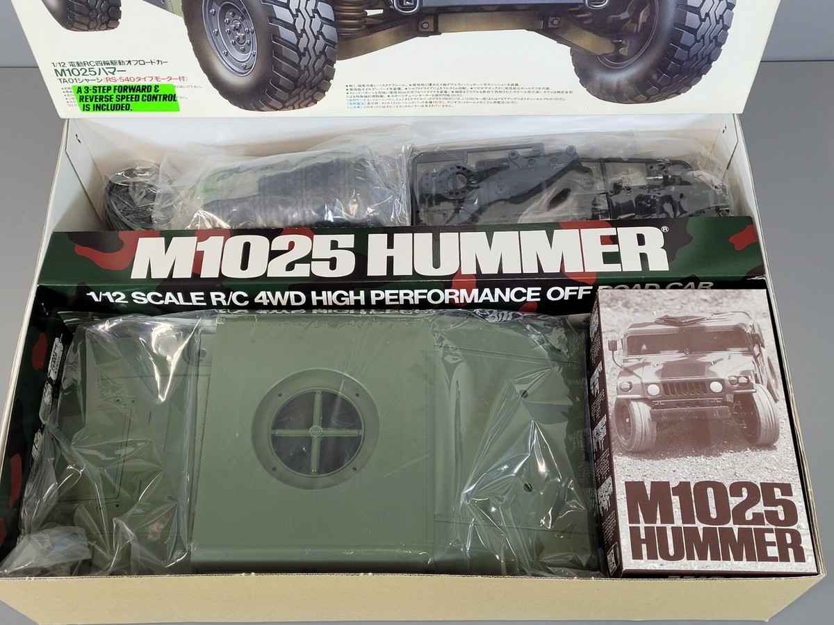New Vintage Open Tamiya 1/12 RC M1025 Hummer Military TA01 Chassis