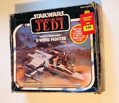 Vintage Return of the Jedi X-WING Battle Damaged Kenner - Star