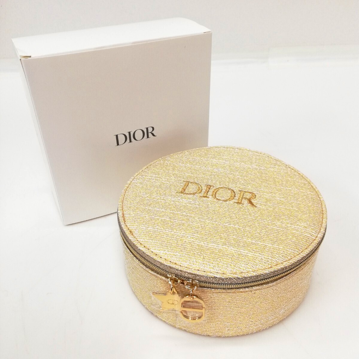 DIOR Beauty Holiday 2024 Gold Makeup Pouch Japan Limited Edition
