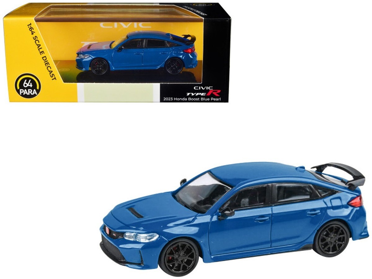 1/64 Honda Civic Type R FL5 (Boost Blue) 2023 Diecast Model By
