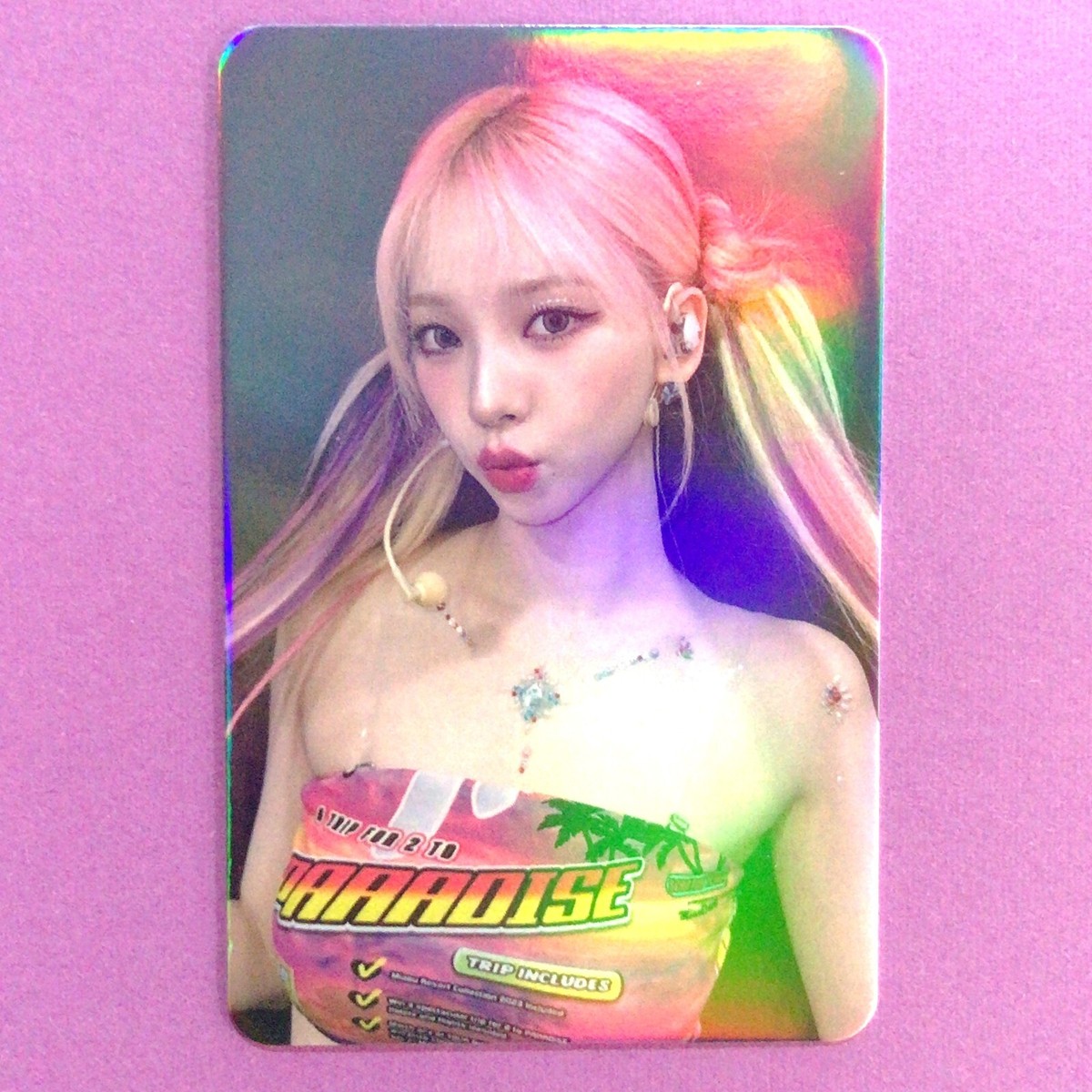 KARINA Aespa TCG 0411 Blonde Twintails Dance MyWorld Foil KPOP
