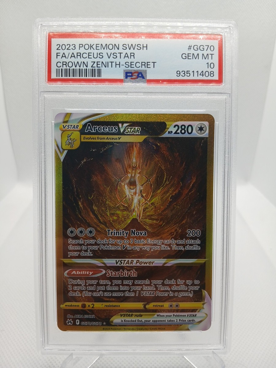 PSA 10 Arceus VSTAR GG70/GG70 Crown Zenith: Galarian Gallery | eBay