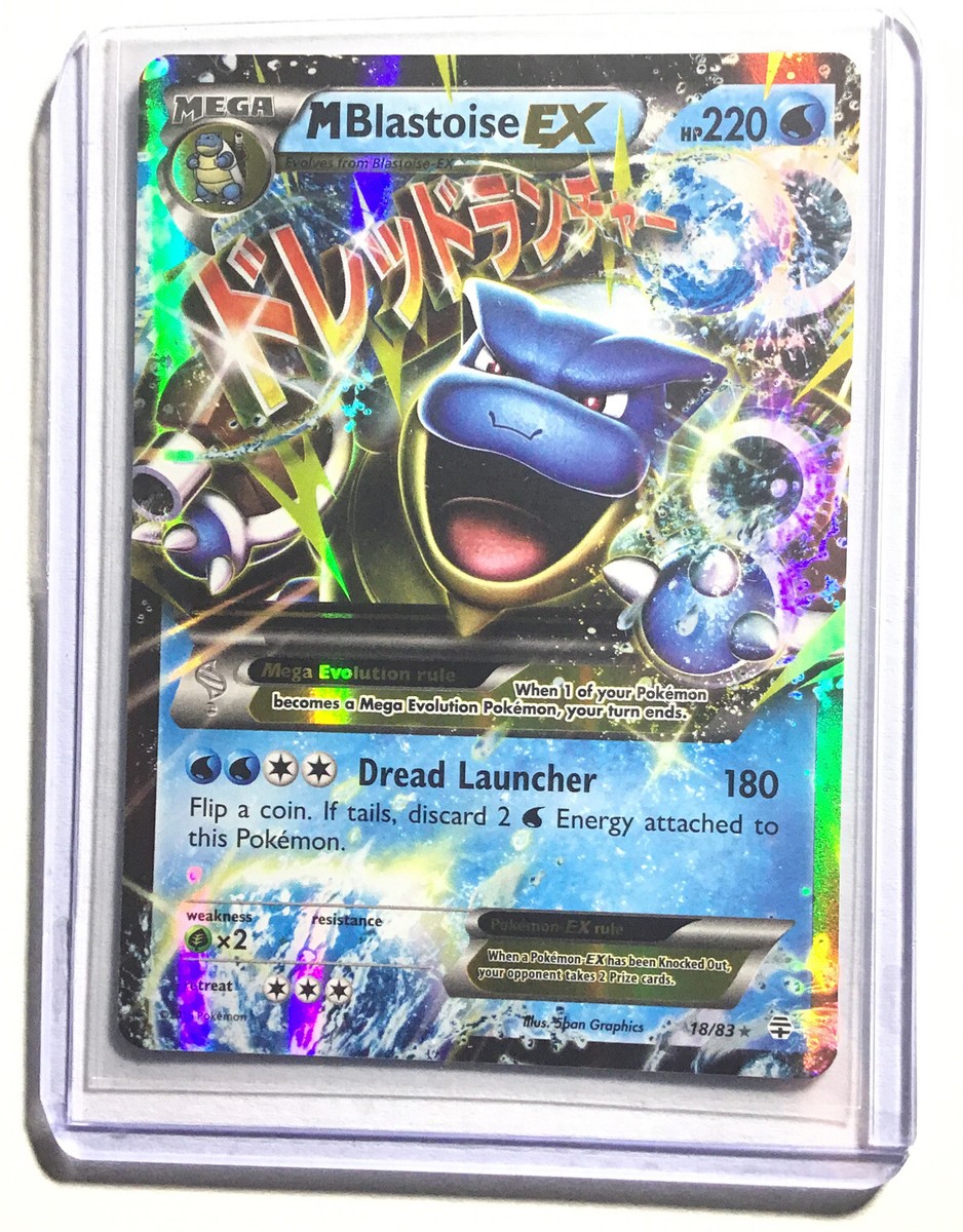 M BLASTOISE EX - 18/83 - XY GENERATIONS - Holo - Pokemon Card - NM