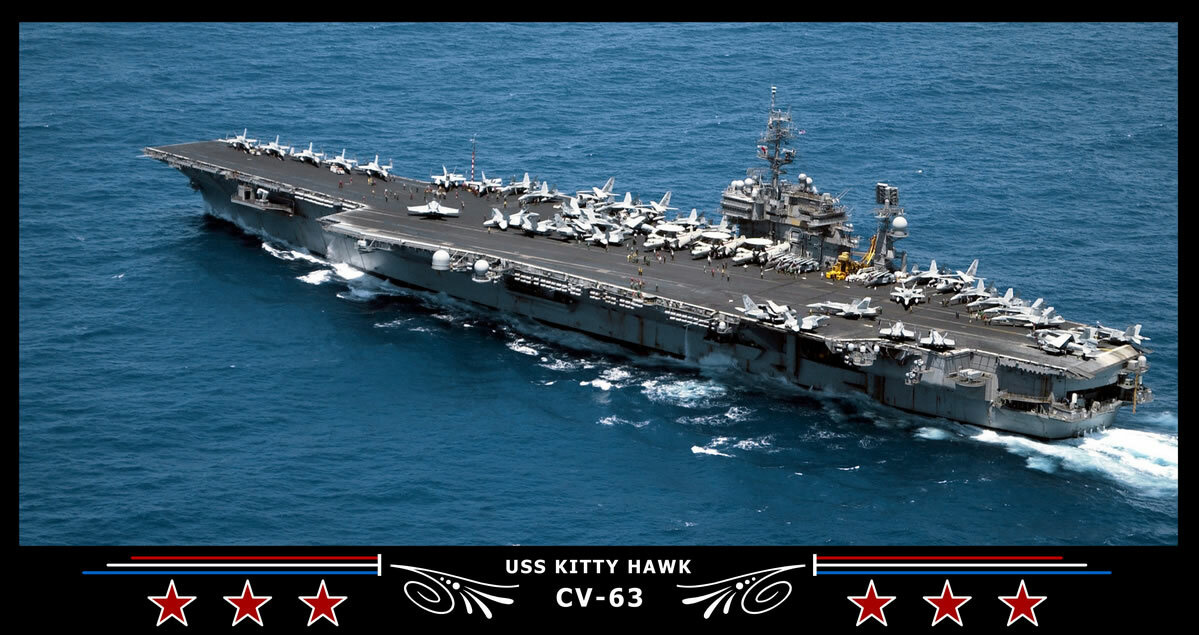 Navy Emporium USS Kitty Hawk CV-63 Art Print | eBay