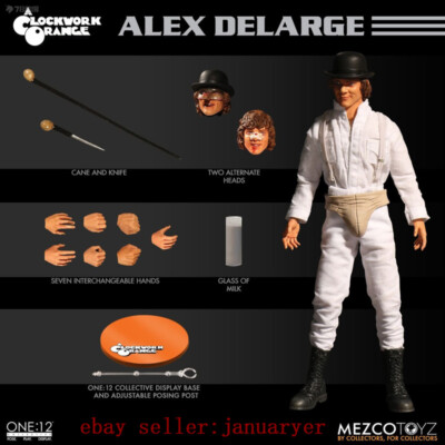 Perfect Mezco Toyz 1/12 Movie A Clockwork Orange Alex Action