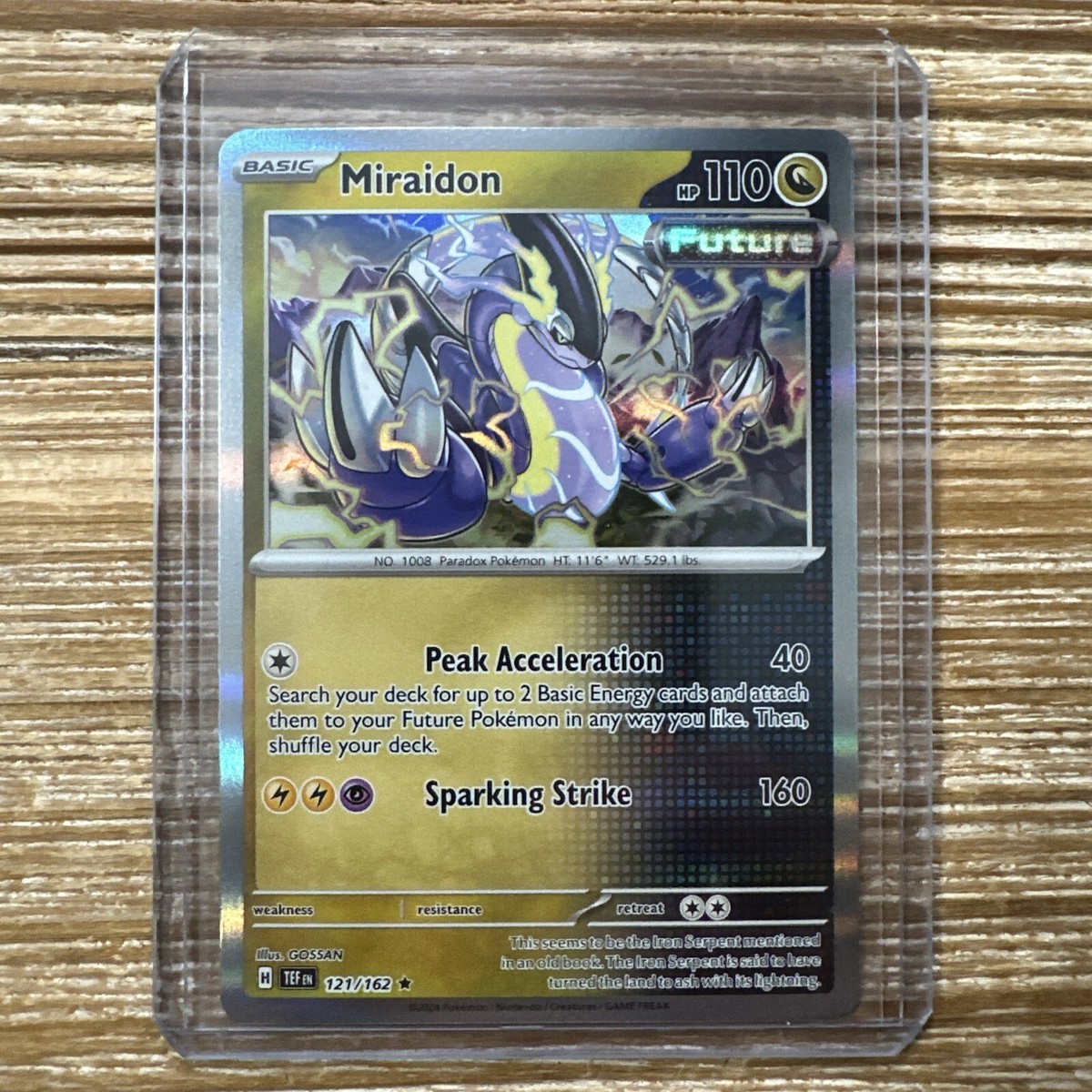 Miraidon 121/162 Holo Rare Temporal Forces 2024 Pokemon Card Near