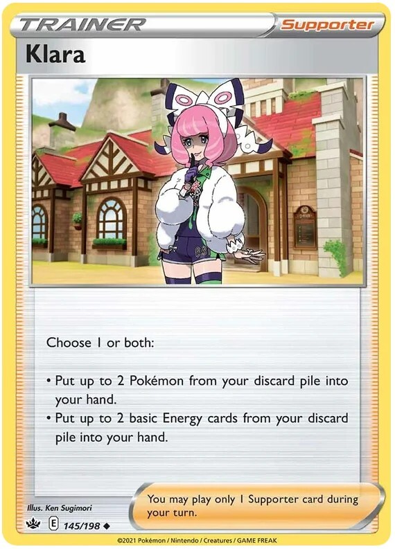 Klara Pokemon TCG Trainer Card 145/198 | eBay