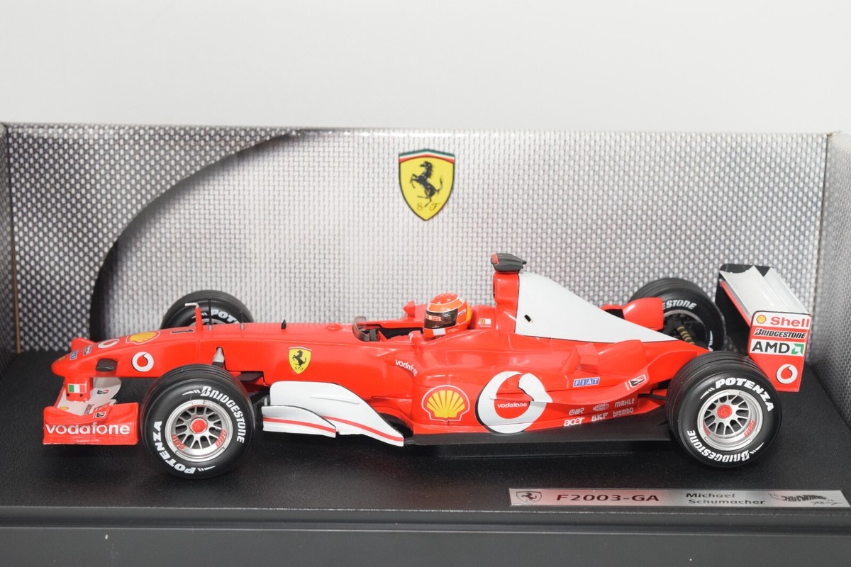 A63 1:18 HOTWHEELS FORMULA 1 F1 FERRARI F2003-GA F 2003-GA M