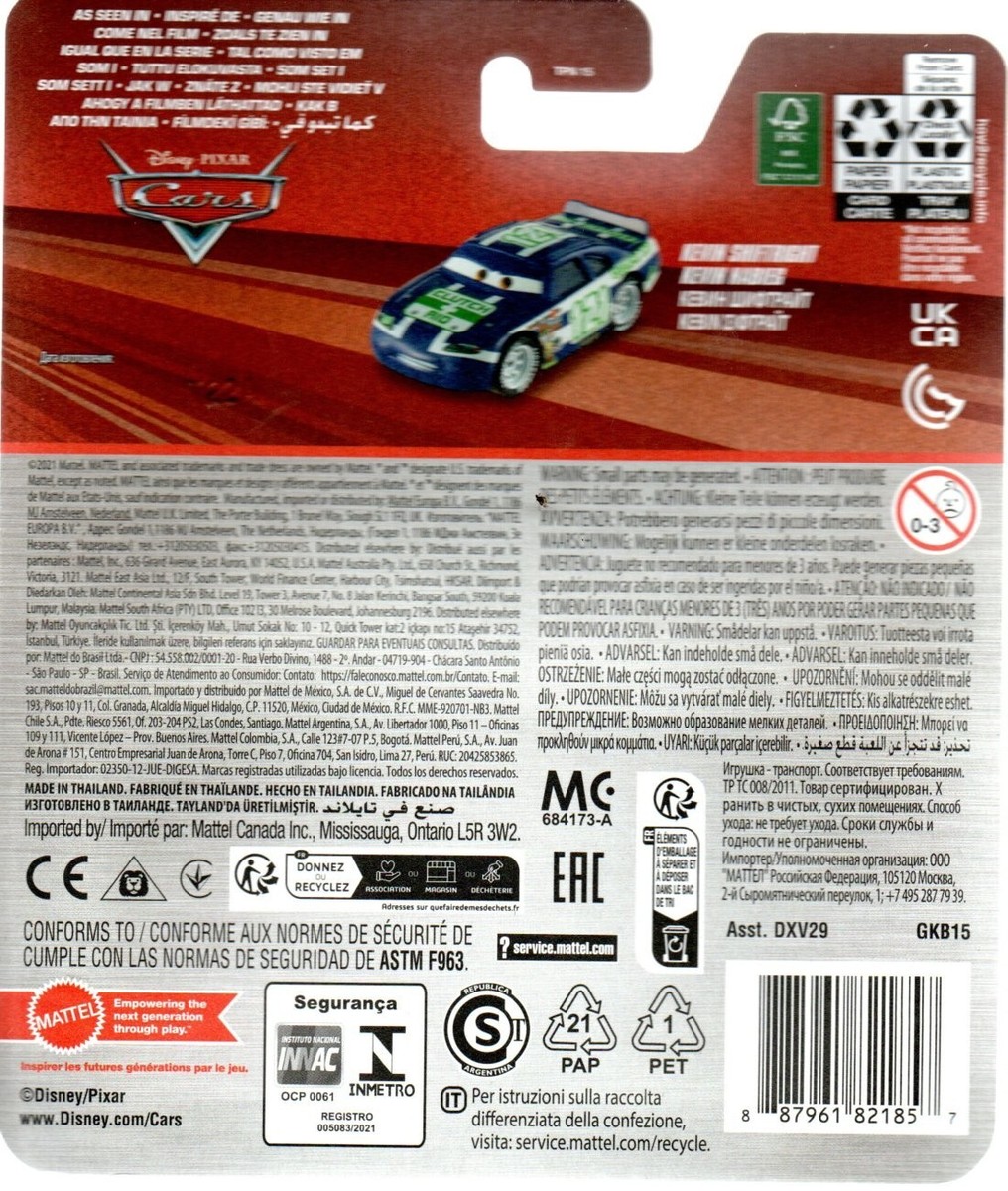KEVIN SHIFTRIGHT #121 Clutch Aid Racer Disney Cars 1:55 Die-cast