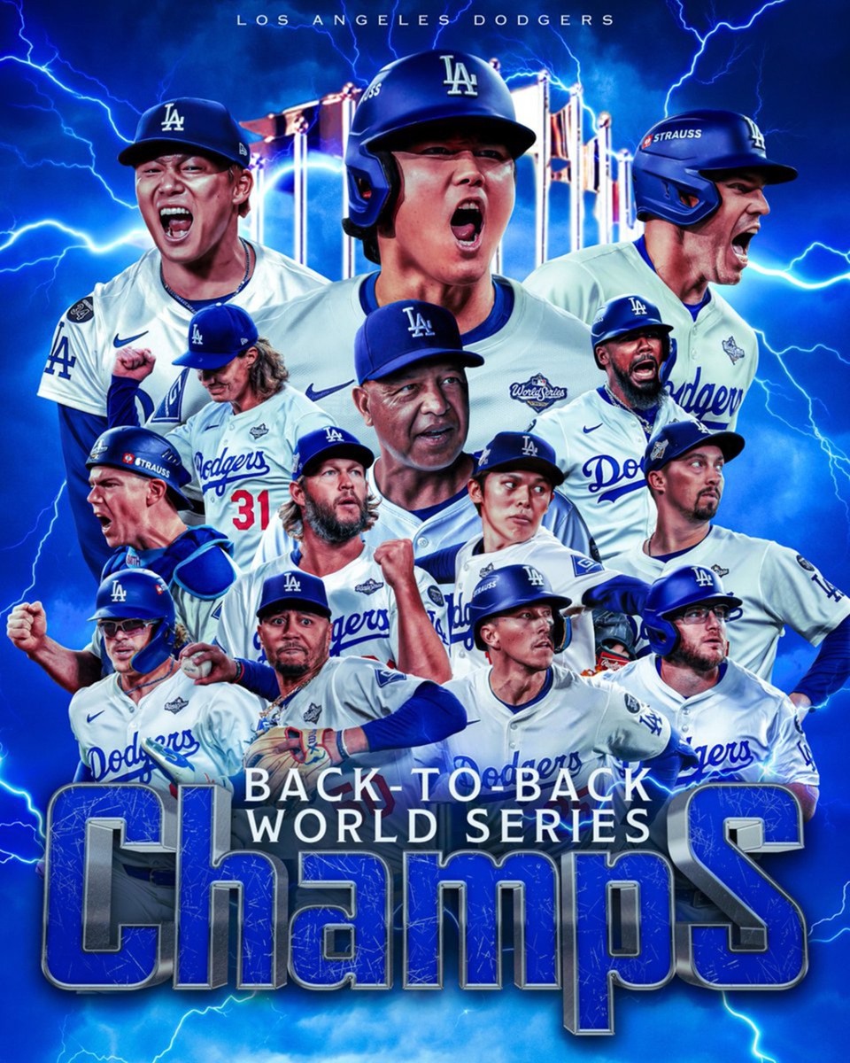 2025 Los Angeles Dodgers 8x10 photo world series champions Shoehei