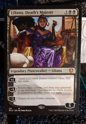 MTG Liliana, Death's Majesty 121 Commander : Midnight Hunt Magic
