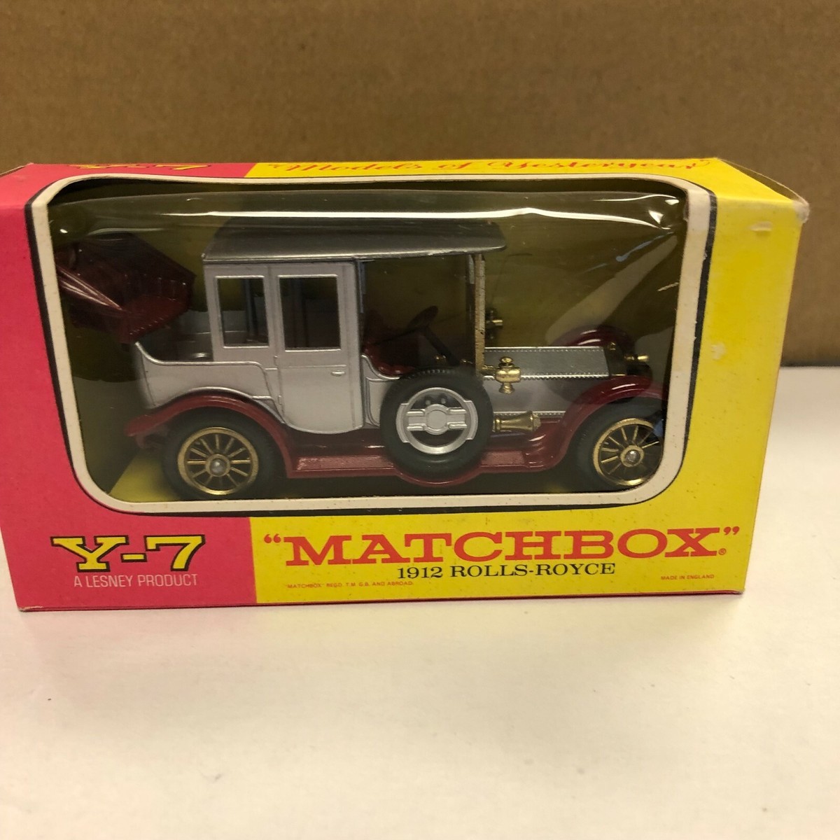 Lesney MATCHBOX Models Of YesterYear No Y7-3 1912 Rolls-Royce with