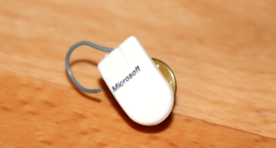 Microsoft Mouse Computer Vintage Collectible Rare Promo Pin