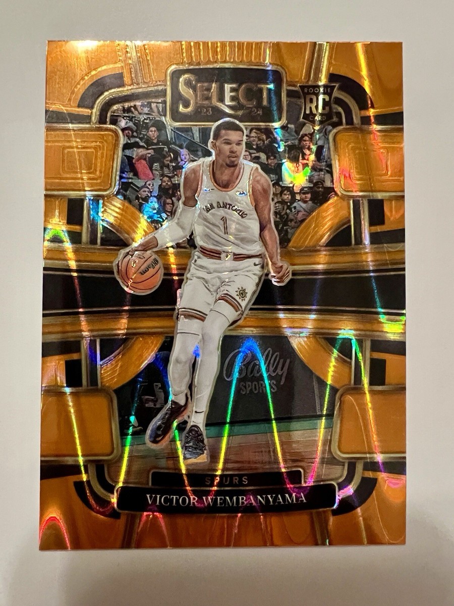 2023-24 Panini Select Victor Wembanyama #87 TECTONIC ORANGE Prizm