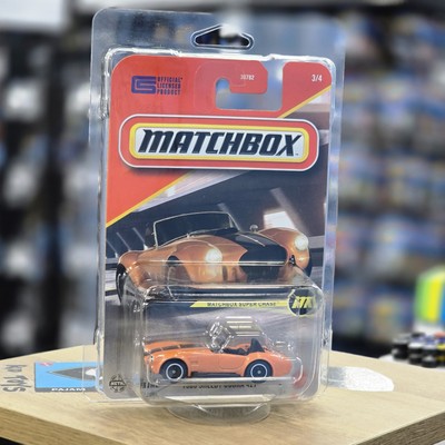 2025 MATCHBOX SUPER CHASE 1965 SHELBY COBRA 427 MBX RUBBER TYRES