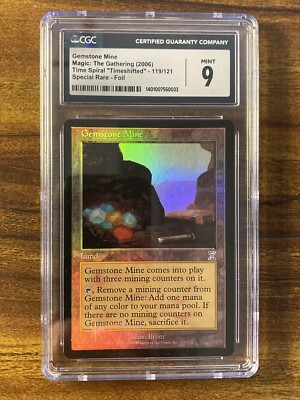 MTG✨GEMSTONE MINE FOIL✨Time Spiral-Timeshifted CGC 9 MINT 2006