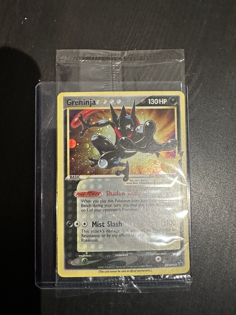 Greninja Gold Star SWSH144 New & Sealed Promo Pokemon Card