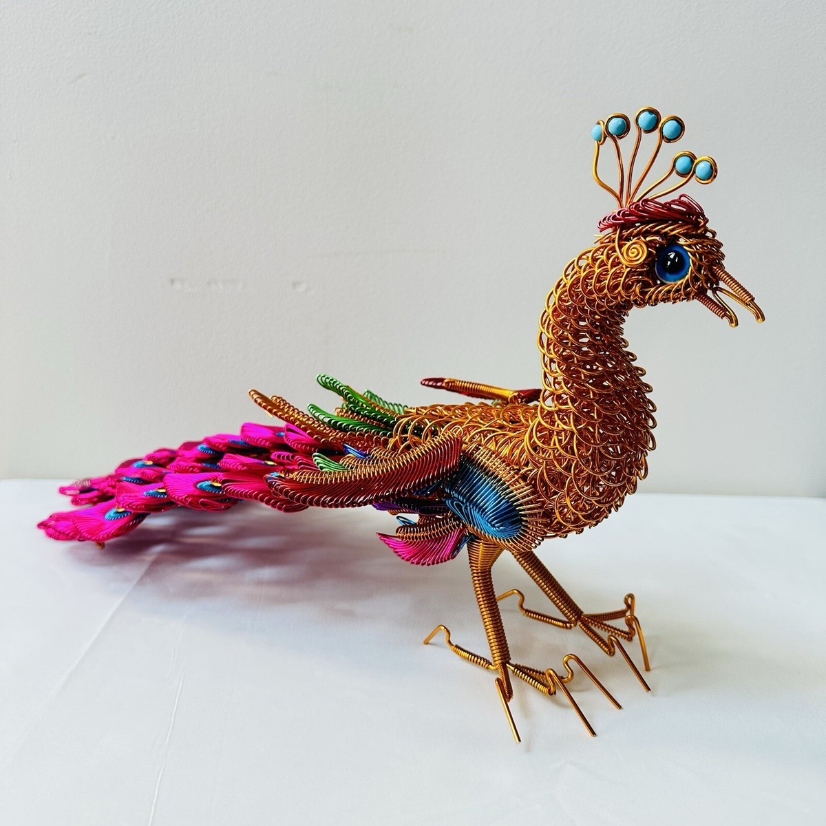 Handmade Peacock Wire Sculpture – Unique Home and Office Décor | eBay