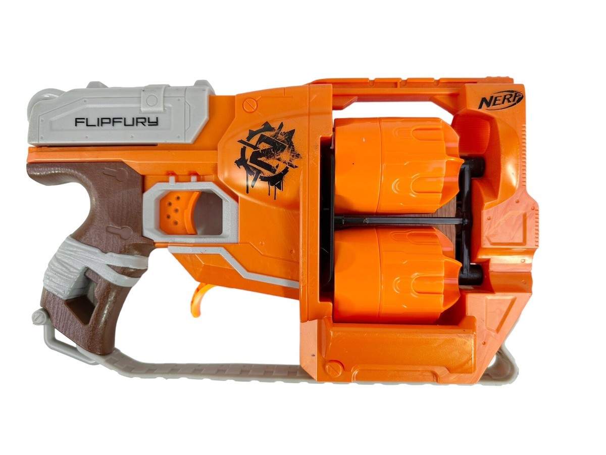 NERF Zombie Strike Flipfury Rotating Barrels 12-Shot Blaster
