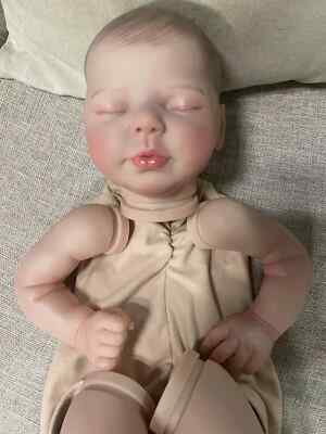 19in Reborn Baby Dolls Kit Lifelike Valentina with Veins Cloth