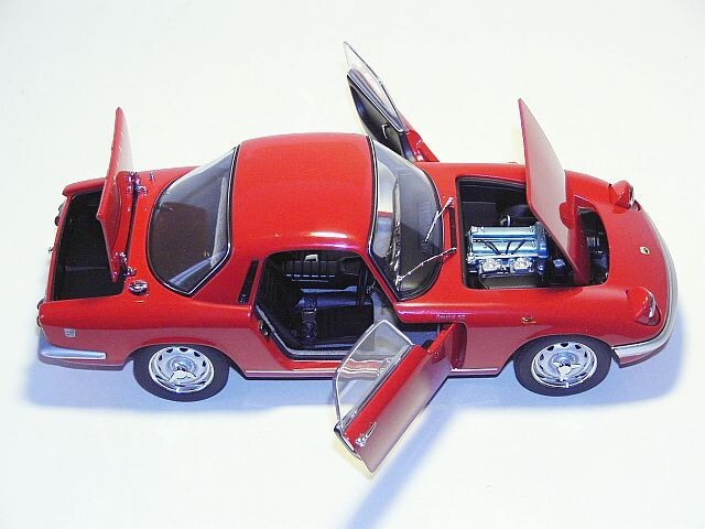 1966 LOTUS ELAN S/E S3 COUPE RED 1:18 by AUTOART 75351 OLD RARE