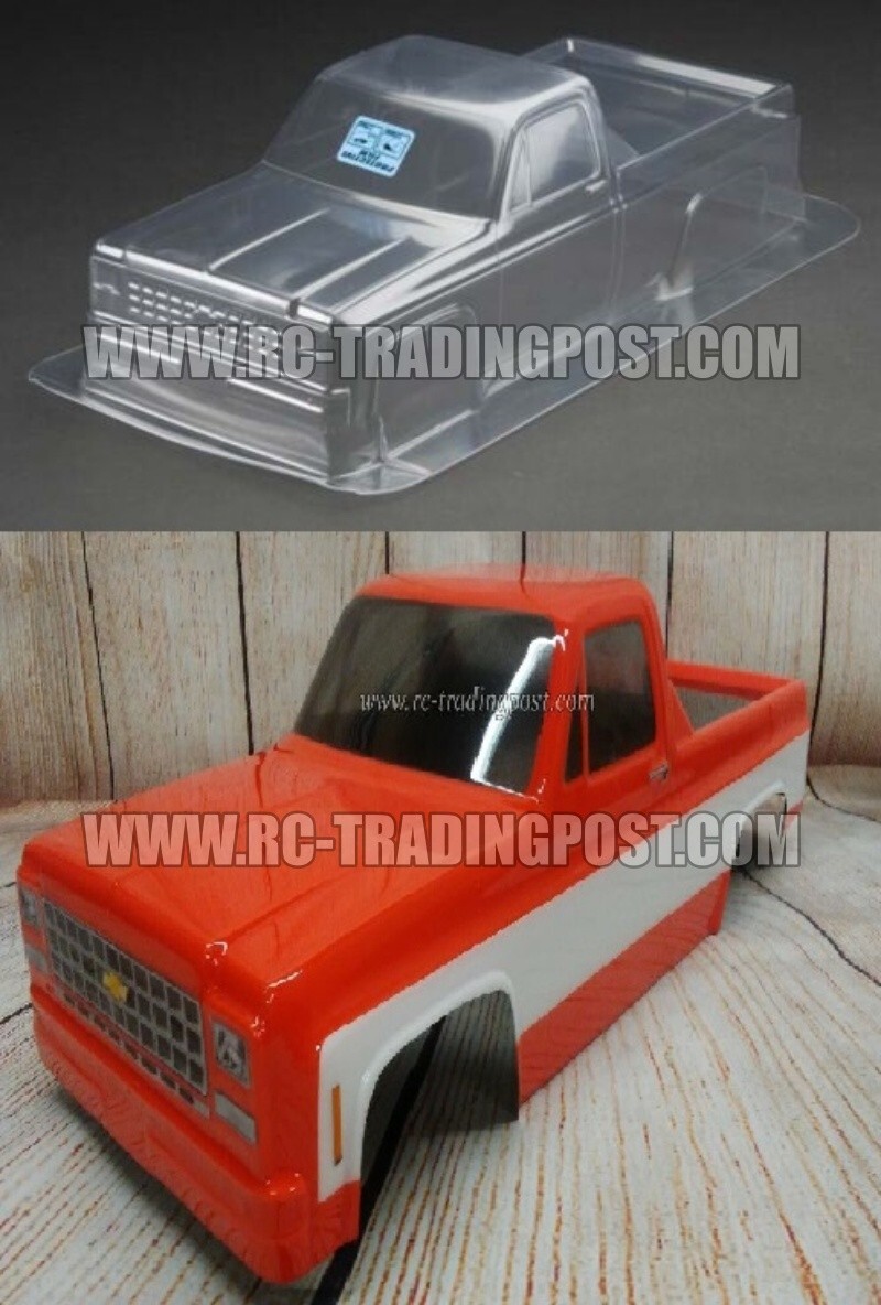 1980 Chevy Pickup Clear RC Body 1/10-1/8 (WB 12.2