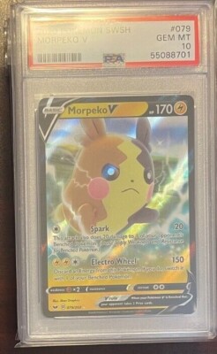 2020 Pokemon Sword & Shield Morpeko V (Marnie's Pokemon) 079 PSA