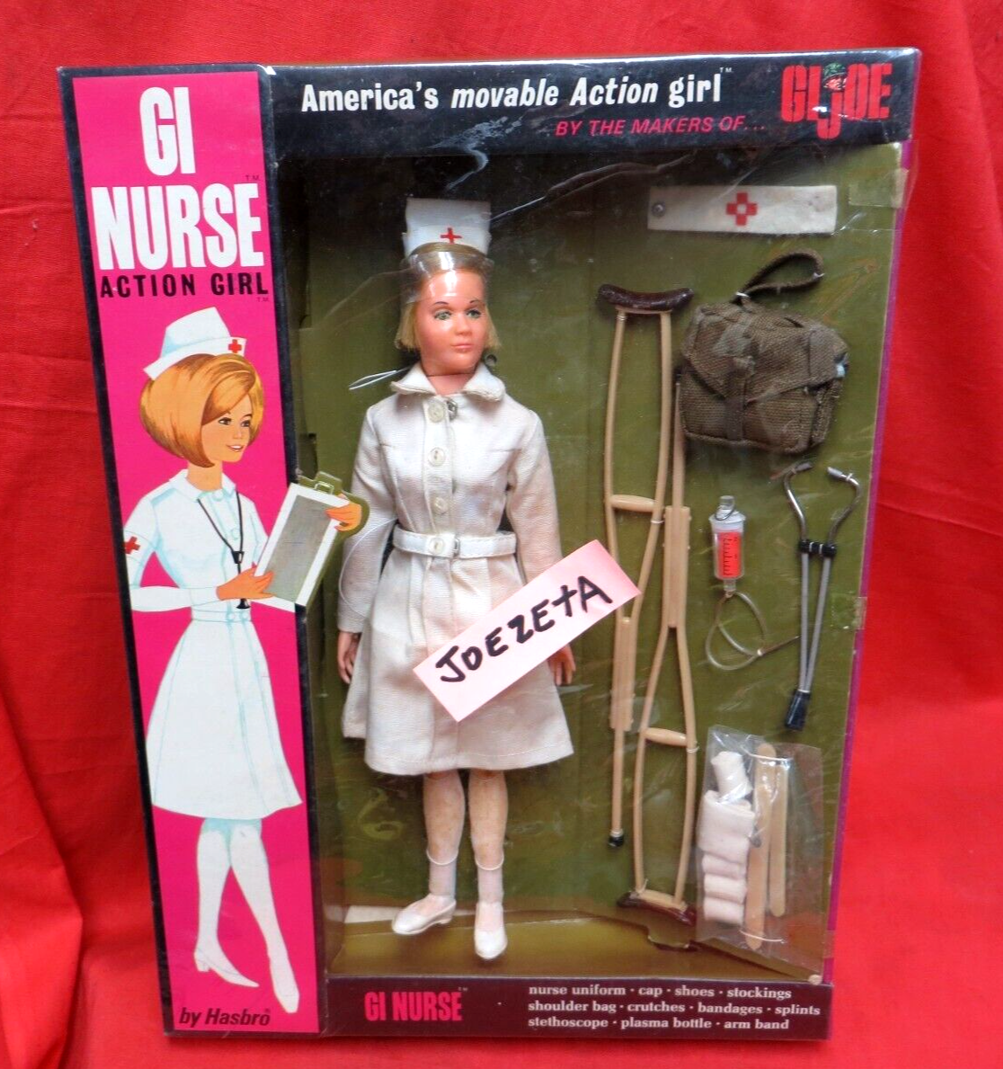 VINTAGE GI JOE 1964 JOEZETA 1967 ACTION GIRL NURSE # 8060 FACTORY