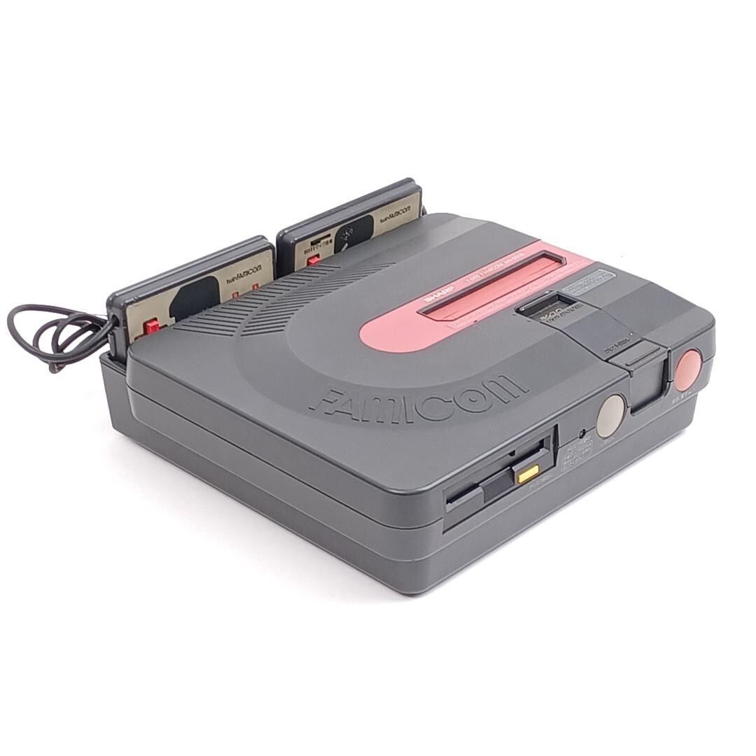 JUNK SHARP Twin Famicom Disk System FC FCD AN-500B Black Console