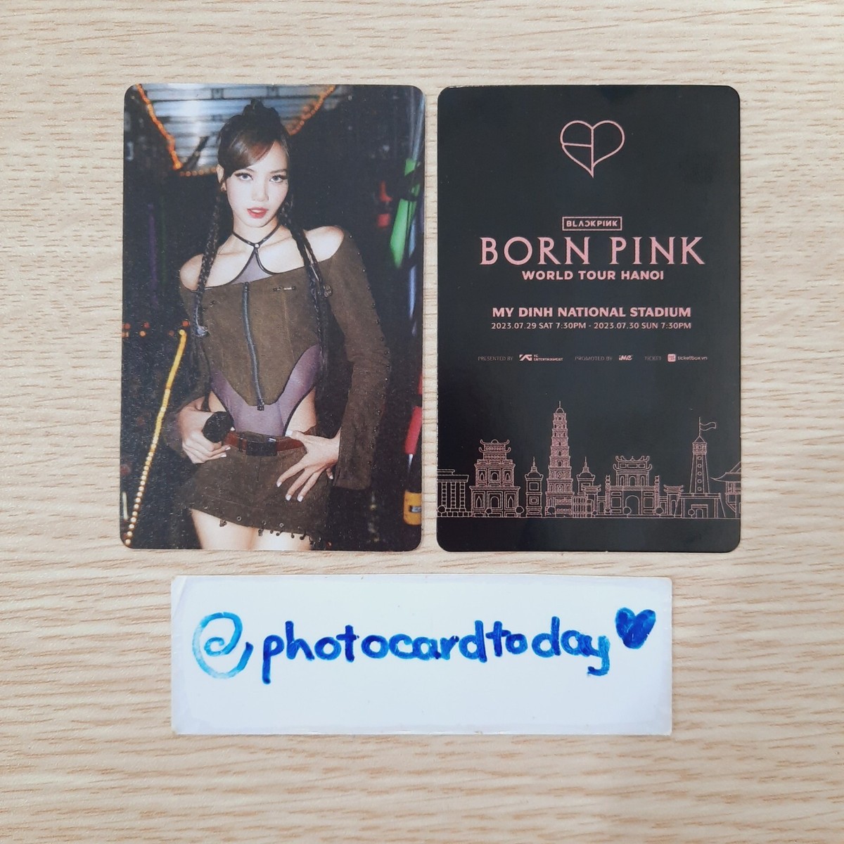 BLACKPINK BORN PINK HANOI CONCERT VIP OFFICIAL PHOTOCARD IDOL