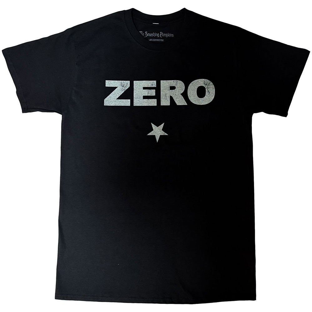 The Smashing Pumpkins Zero Distressed Black T-Shirt NEW OFFICIAL