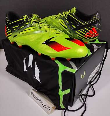 Adidas Men's Messi 15.1 FG Soccer Shoes, S74679, Solar Slime, US