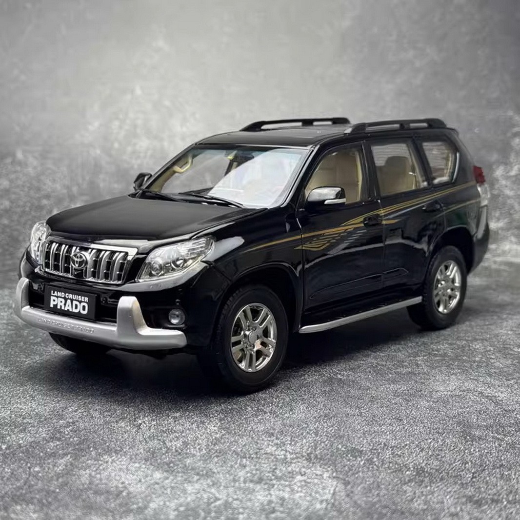 1/18 Scale Toyota Land Cruiser Prado Black With Decal Diecast Car