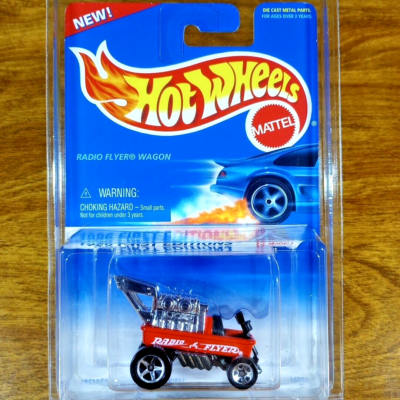 Hot Wheels Vintage Radio Flyer Wagon 1996 First Edition Red 5