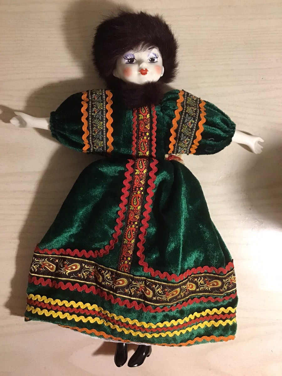 Vintage Porcelain 18” Russian Doll | eBay