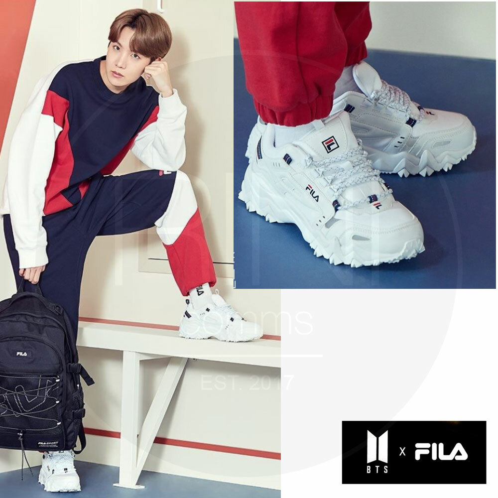 BTS FILA J-Hope Shoes Oakment TR 1JM00801_125 + Tracking Number | eBay