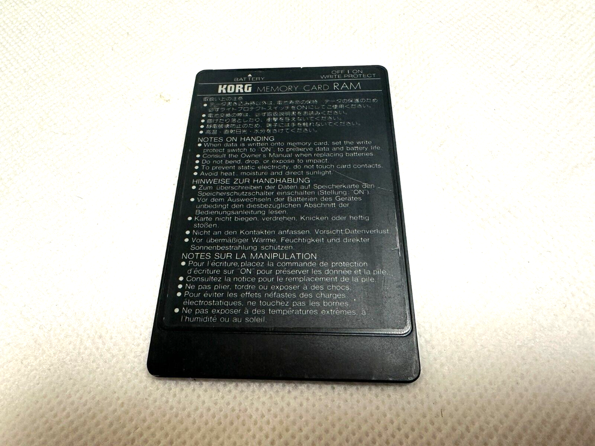Junk Parts】KORG MCR-02 128kbits Memory Card RAM | eBay