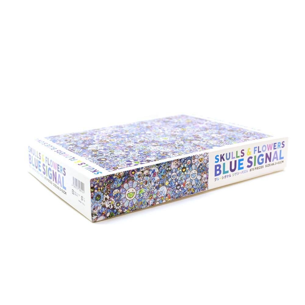 Takashi Murakami Jigsaw Puzzle / SKULLS & FLOWERS BLUE SIGNAL