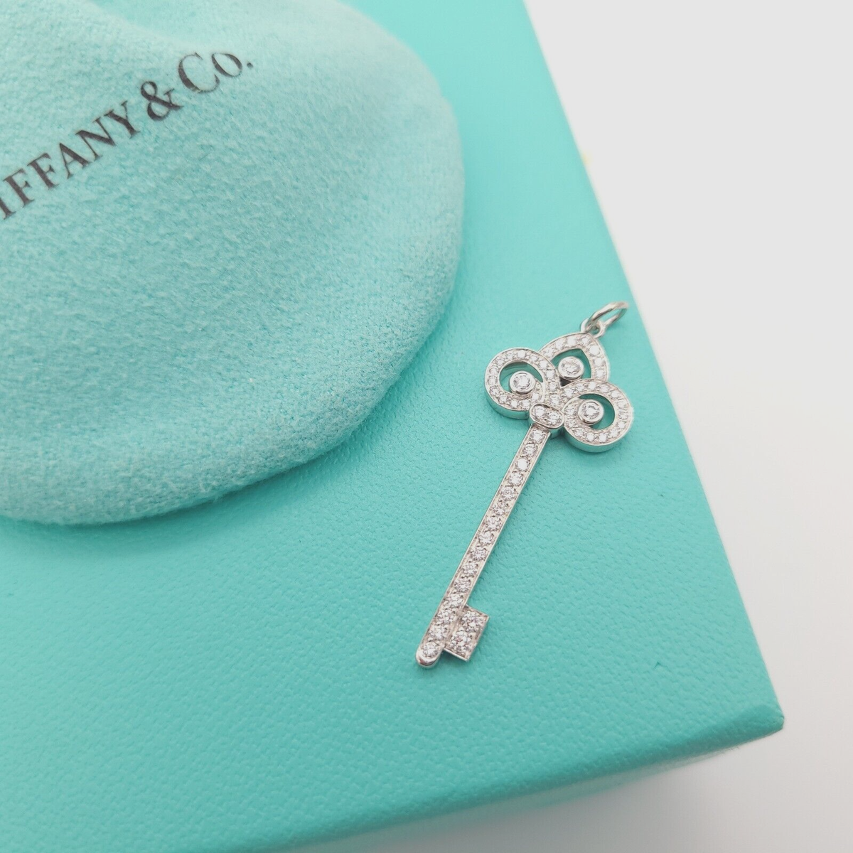 Tiffany & Co. PT950 Platinum Fleur De Lis Diamond 1.5