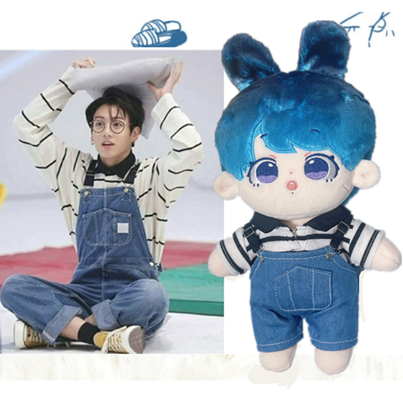 20cm KPOP Plushies Baby Kookie JUNGKOOK Doll Toy + Clothes