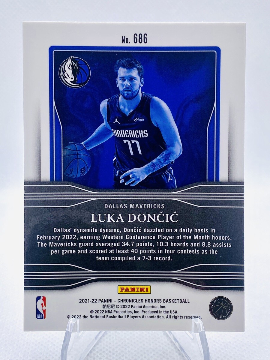 2021-22 CHRONICLES HONORS LUKA DONCIC SILVER PRIZM #686 DALLAS