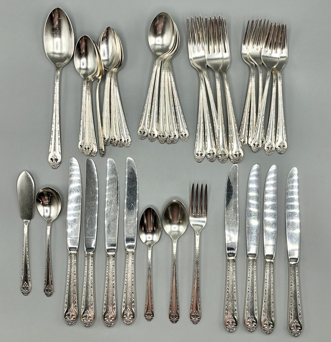 Holmes & Edwards “Lovely Lady” Inlaid IS Silver Plate Flatware