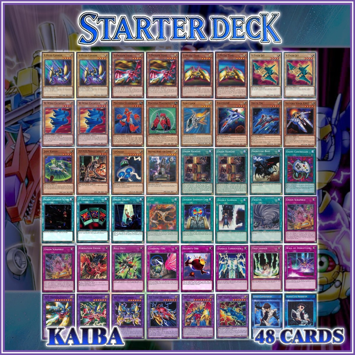 KAIBA UNION STARTER DECK 48 | XYZ Dragon Cannon Catapult Duelist